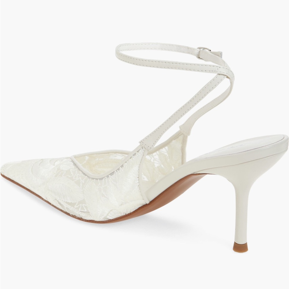 Jeffrey Campbell Exec Ankle Strap Pointed Toe Pump - Picture 2 of 8